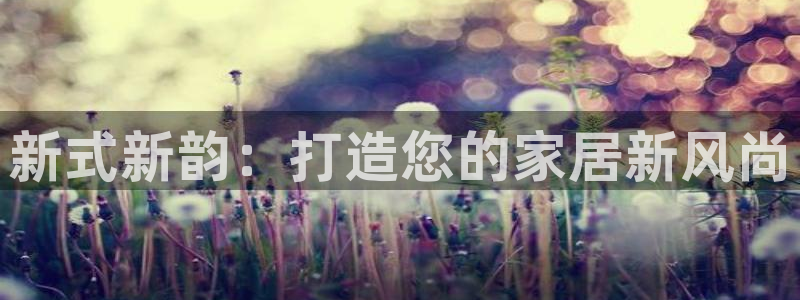 球盟会可靠不：新式新韵：打造您的家居新风尚