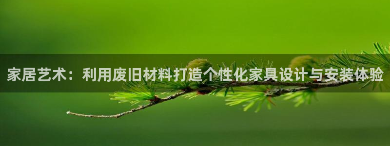 球盟会登陆中心：家居艺术：利用废旧材料打造个性化家具设计与安